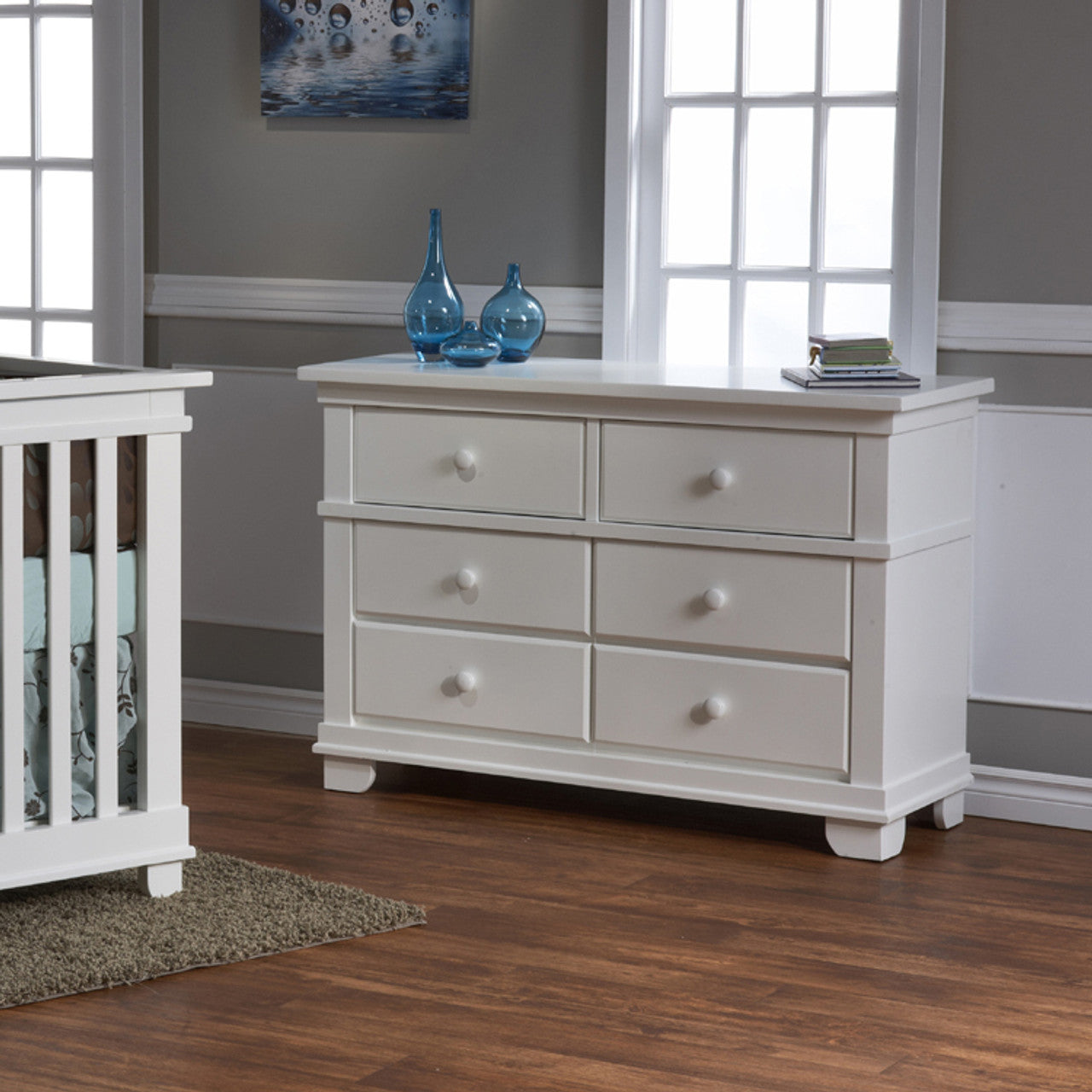 Torino Double Dresser in White