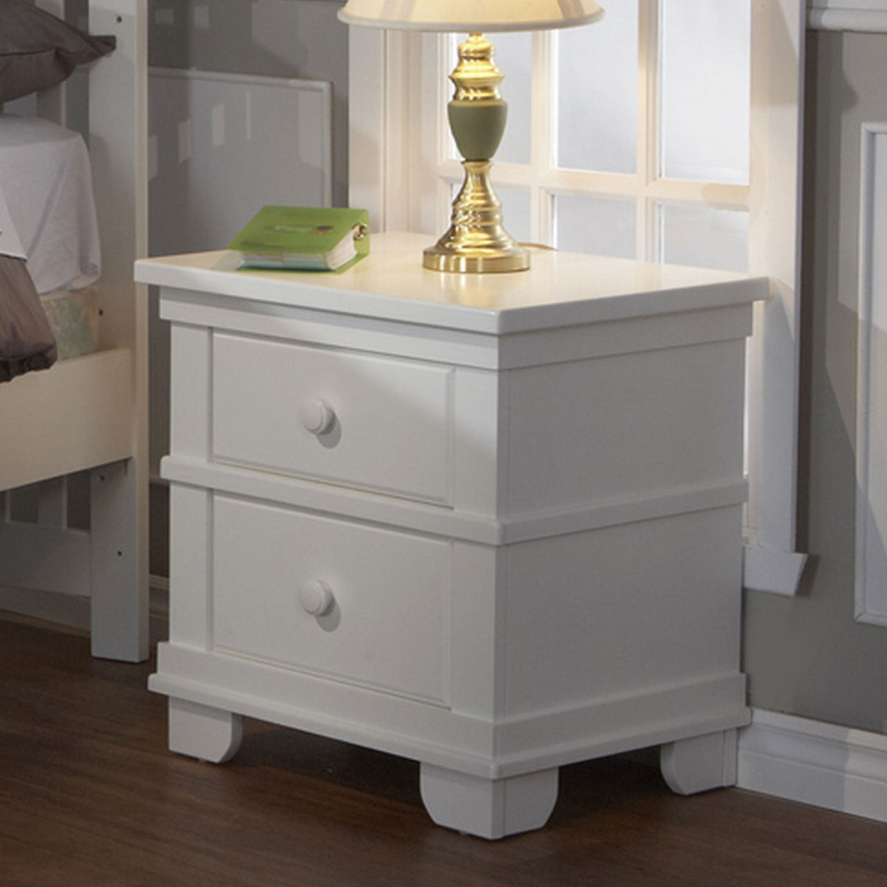Torino Nightstand in White