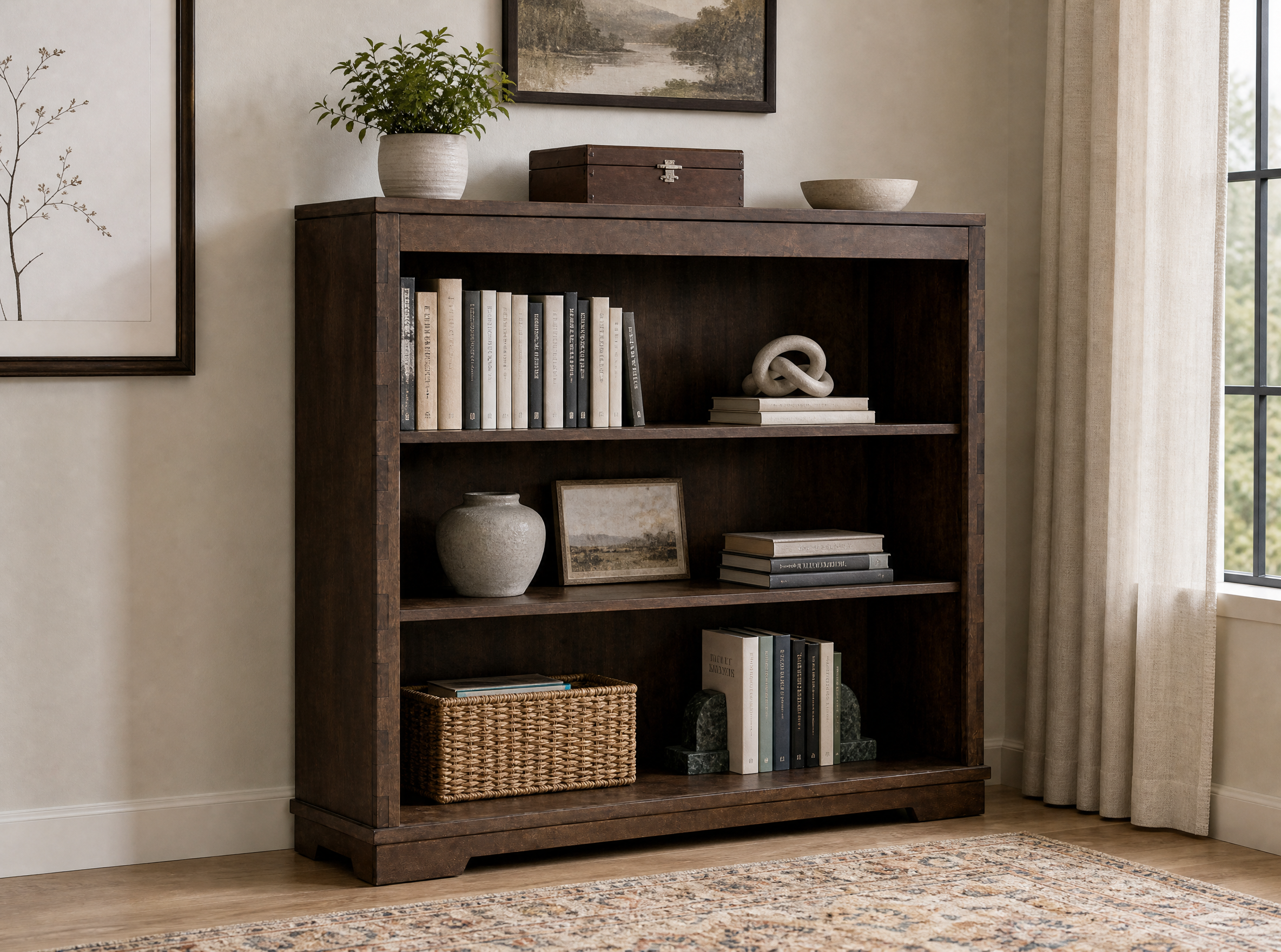 Color: Dove | Dovetail Bookcase/Hutch