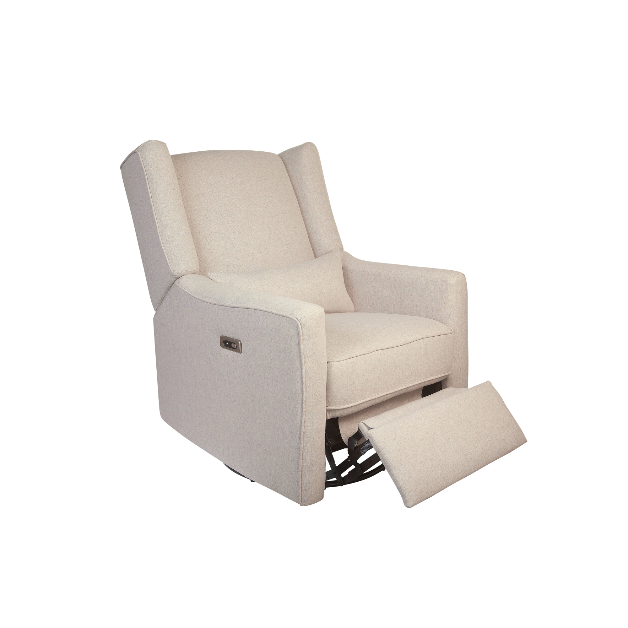 Lil Angels Contour Pedic Swivel Power Glider Recliner in Sand image 8