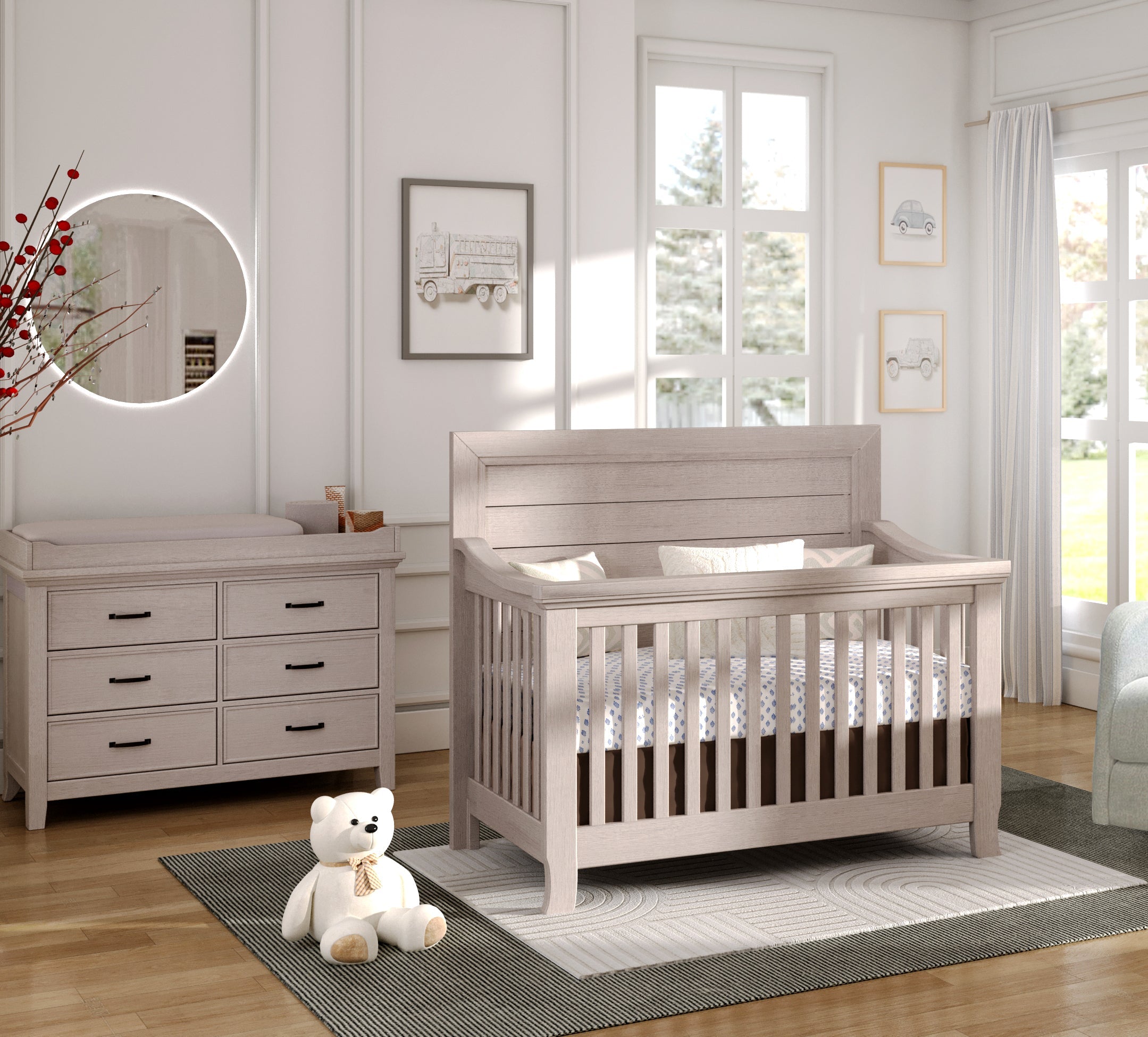 Riviera Double Dresser in Sand image 1