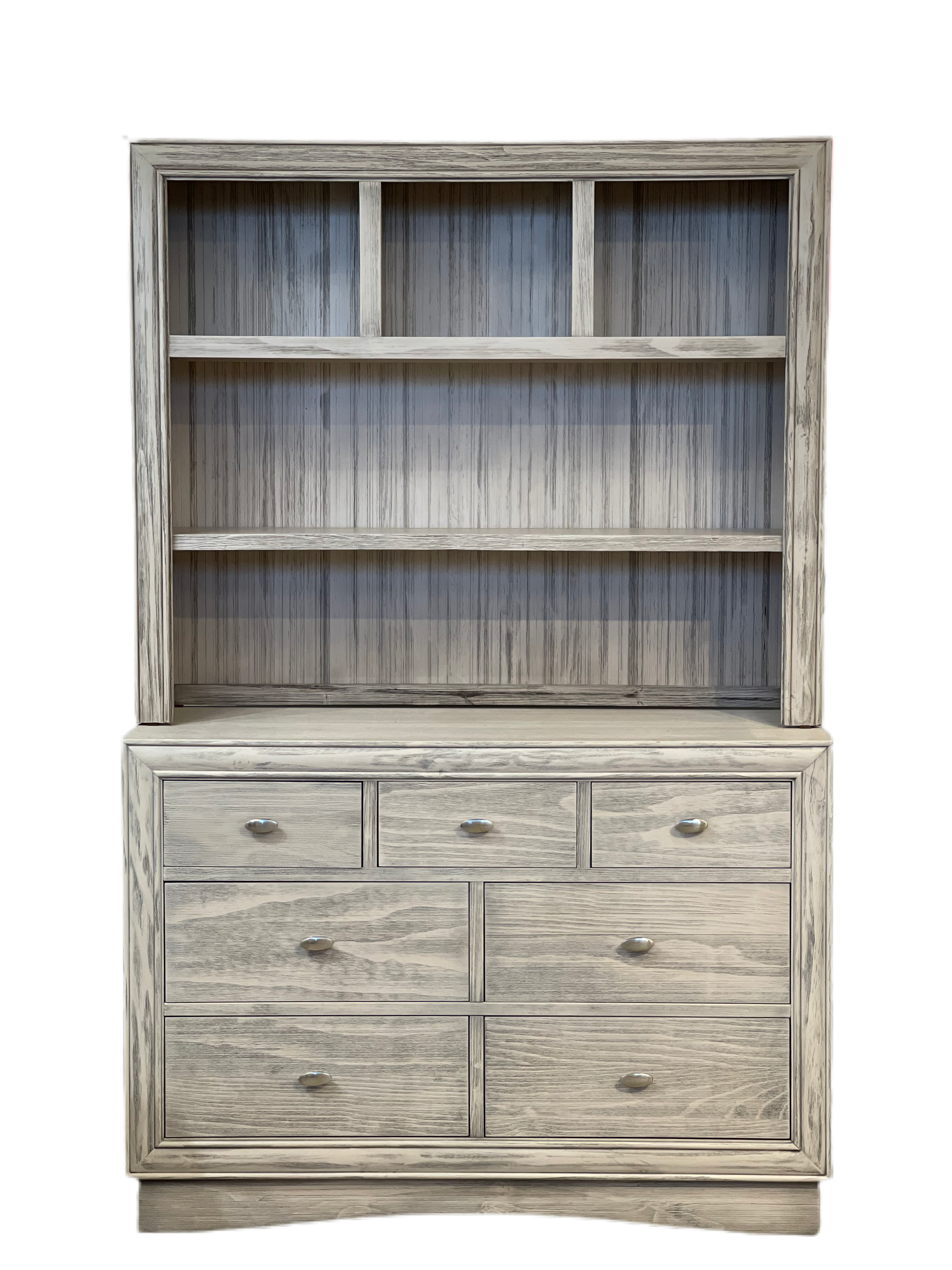 Preston Top Hutch in Rustic White