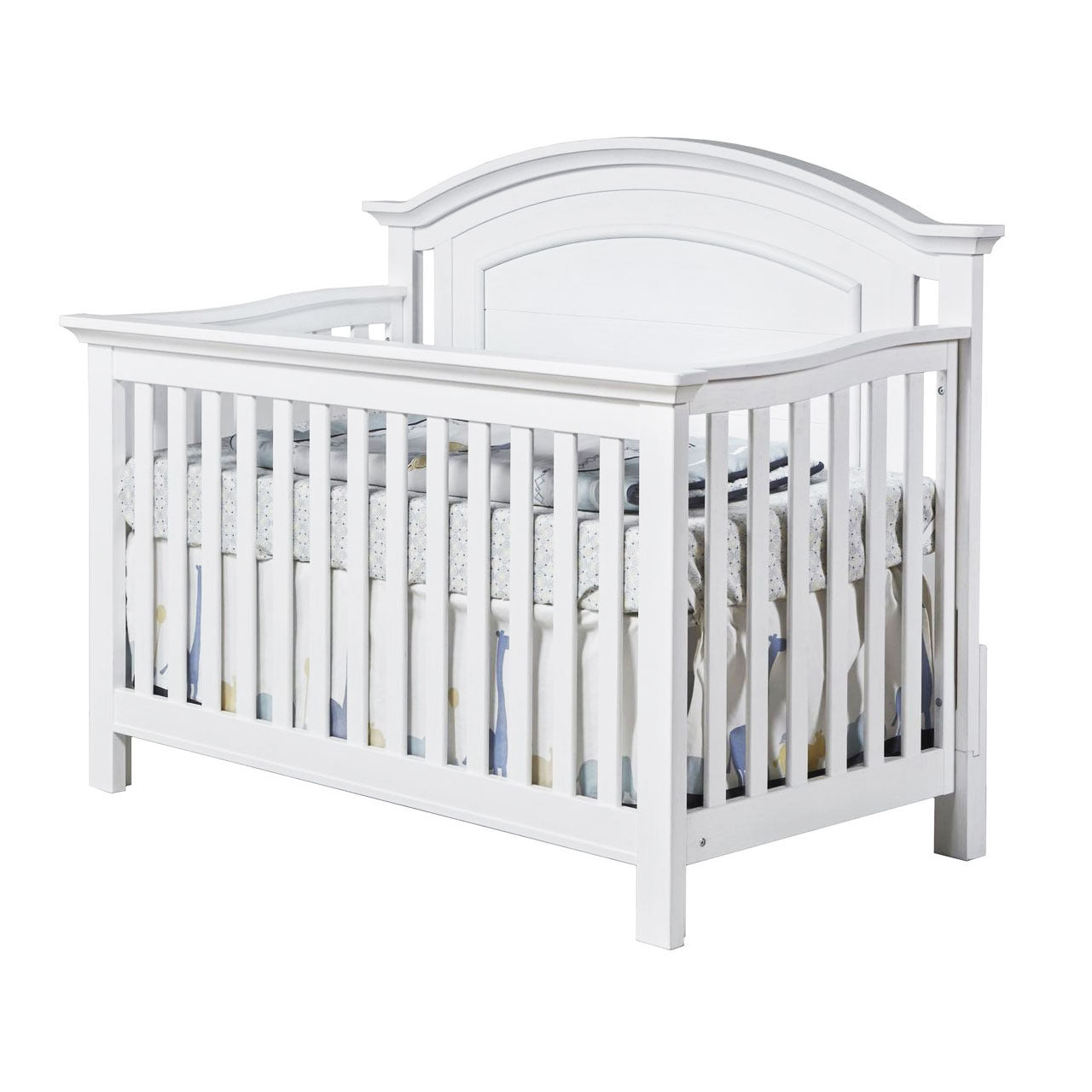 Como Arched Top Forever Crib in Vintage White