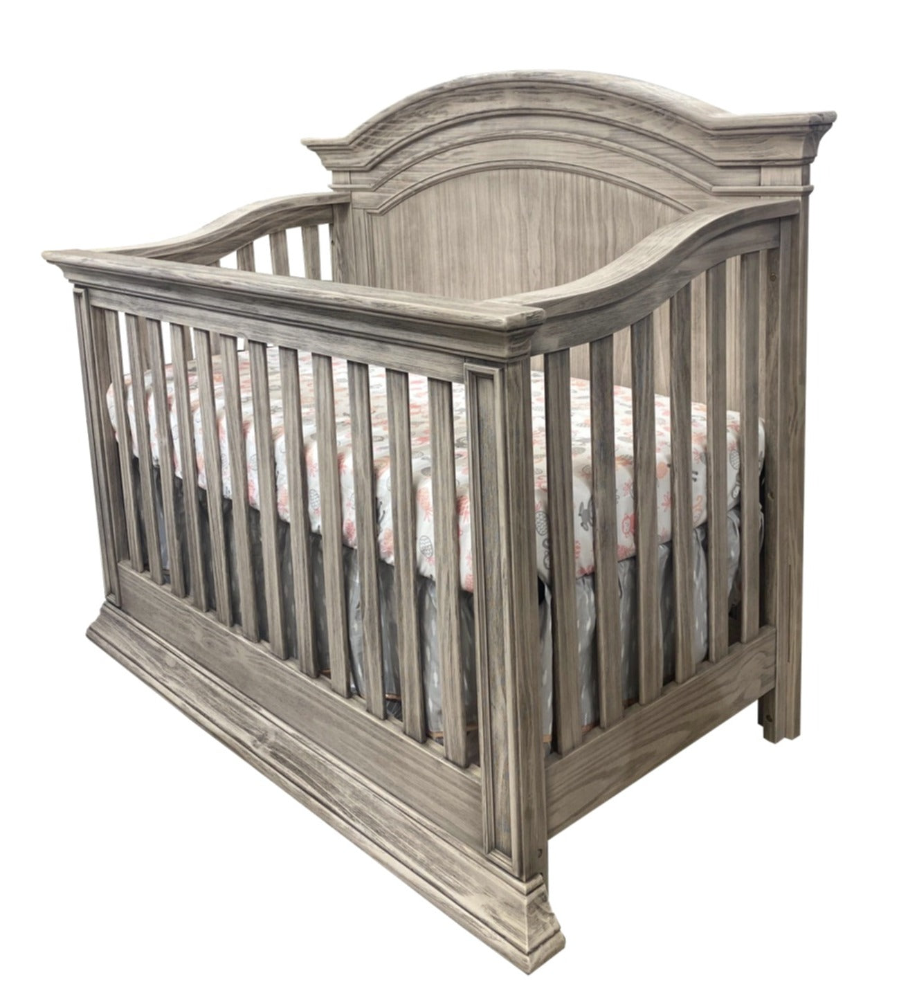 Khloe Convertible Crib in Rustic White image 0