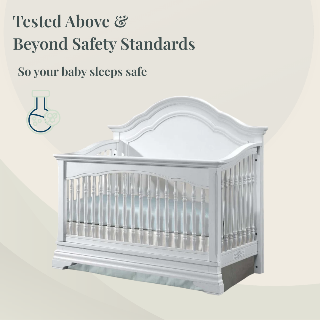 Athena Collection Convertible Crib in Belgium Cream