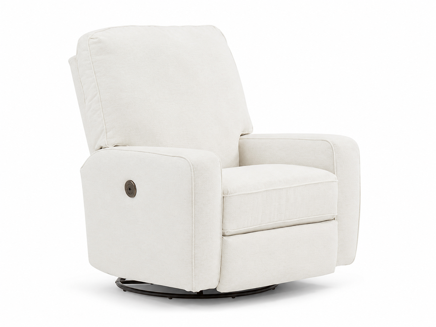 Color: White | Bilana Power Recliner by Best Chairs