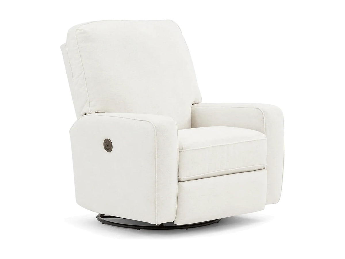 Color: White | Bilana Power Recliner by Best Chairs