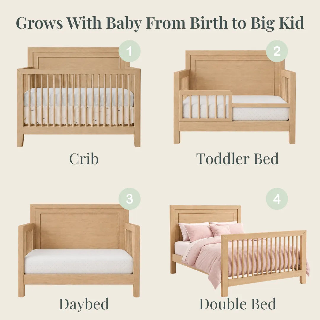 Color: Natural | Birch Convertible Crib
