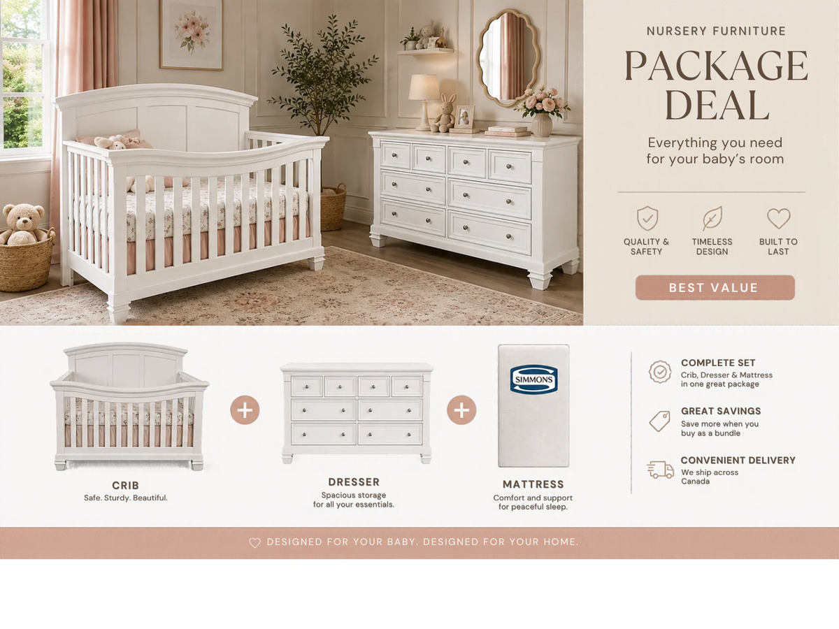 Color: White | 3 PIECE SET BRITTANY PACKAGE DEAL
