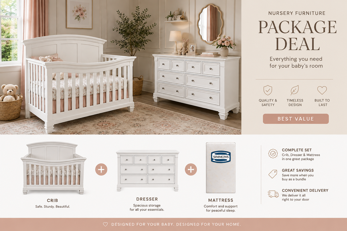 Brittany White 3 Piece Package Deal Set