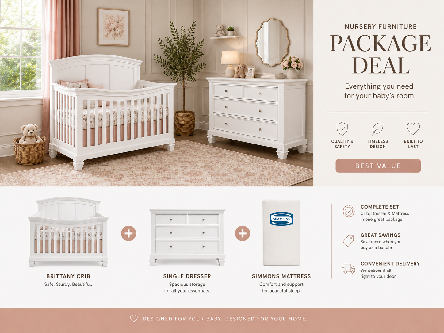 3 PIECE SET BRITTANY PACKAGE DEAL