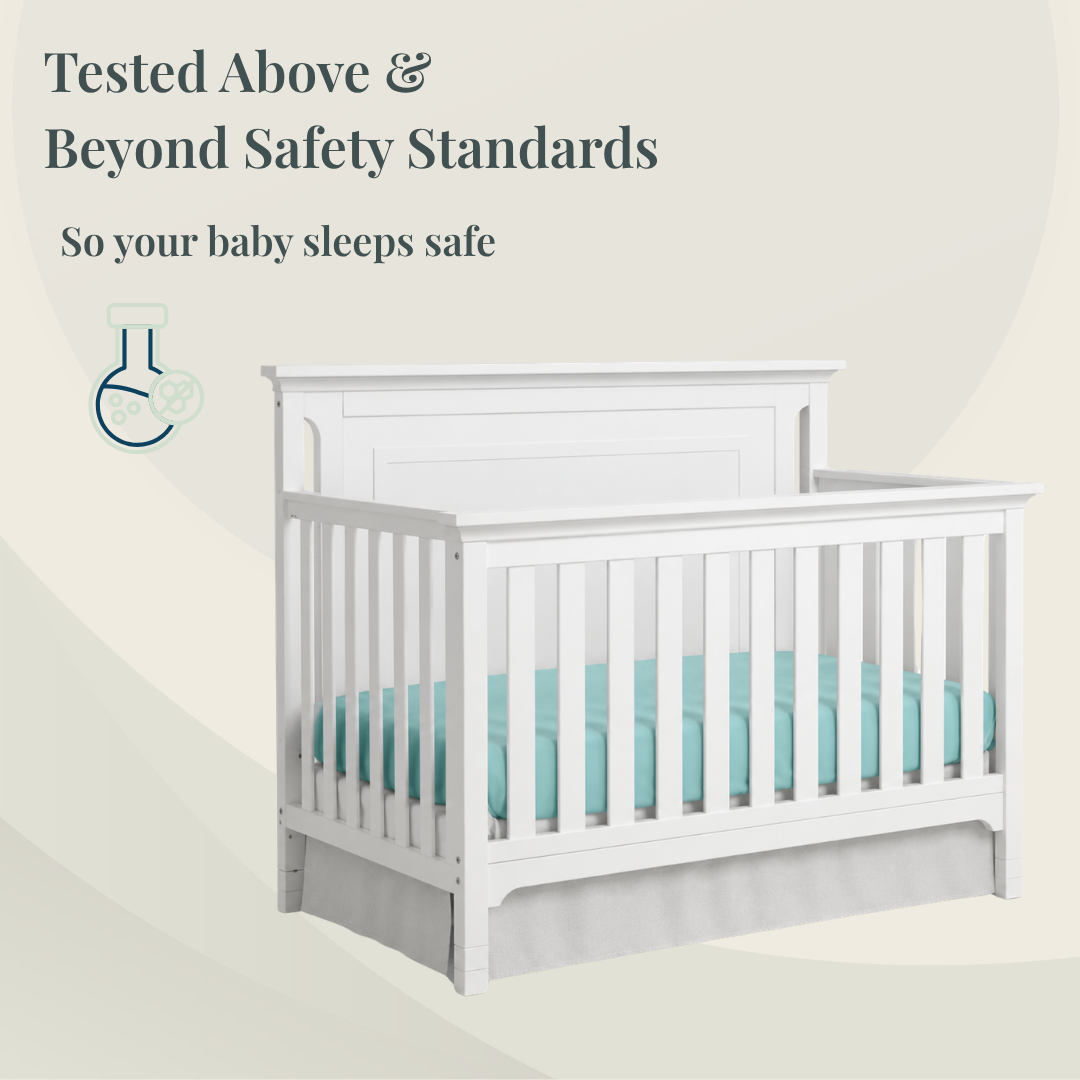 Carino Convertible Crib in White finish