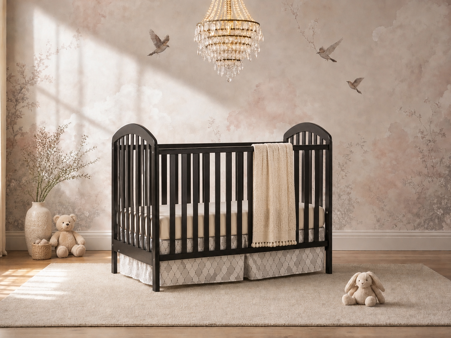 Color: Espresso | Classic Crib in White finish