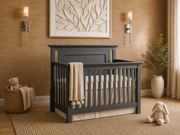 Color: Granite | Como Flat Top Crib