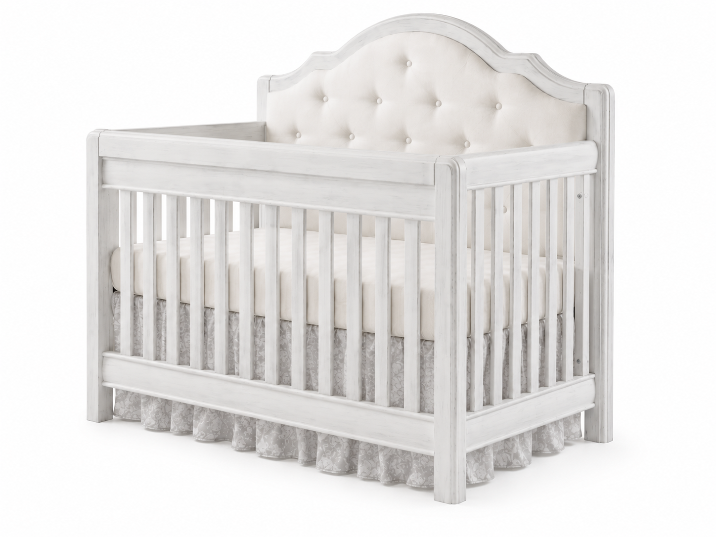 Cristallo Forever Crib with Fabric Panel