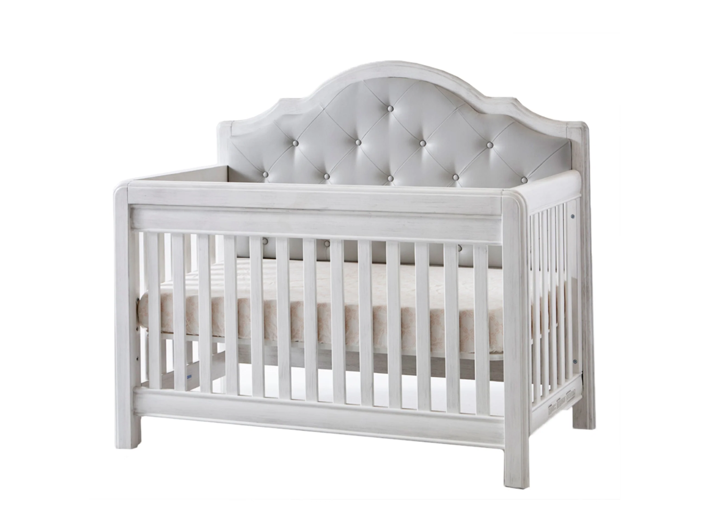 Cristallo Forever Crib with Grey Vinyl Panel
