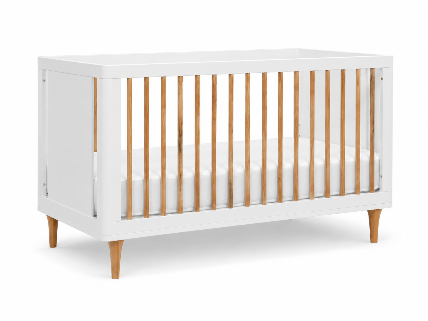 Color: White/Natural | Lollipop 4 in 1 convertible crib