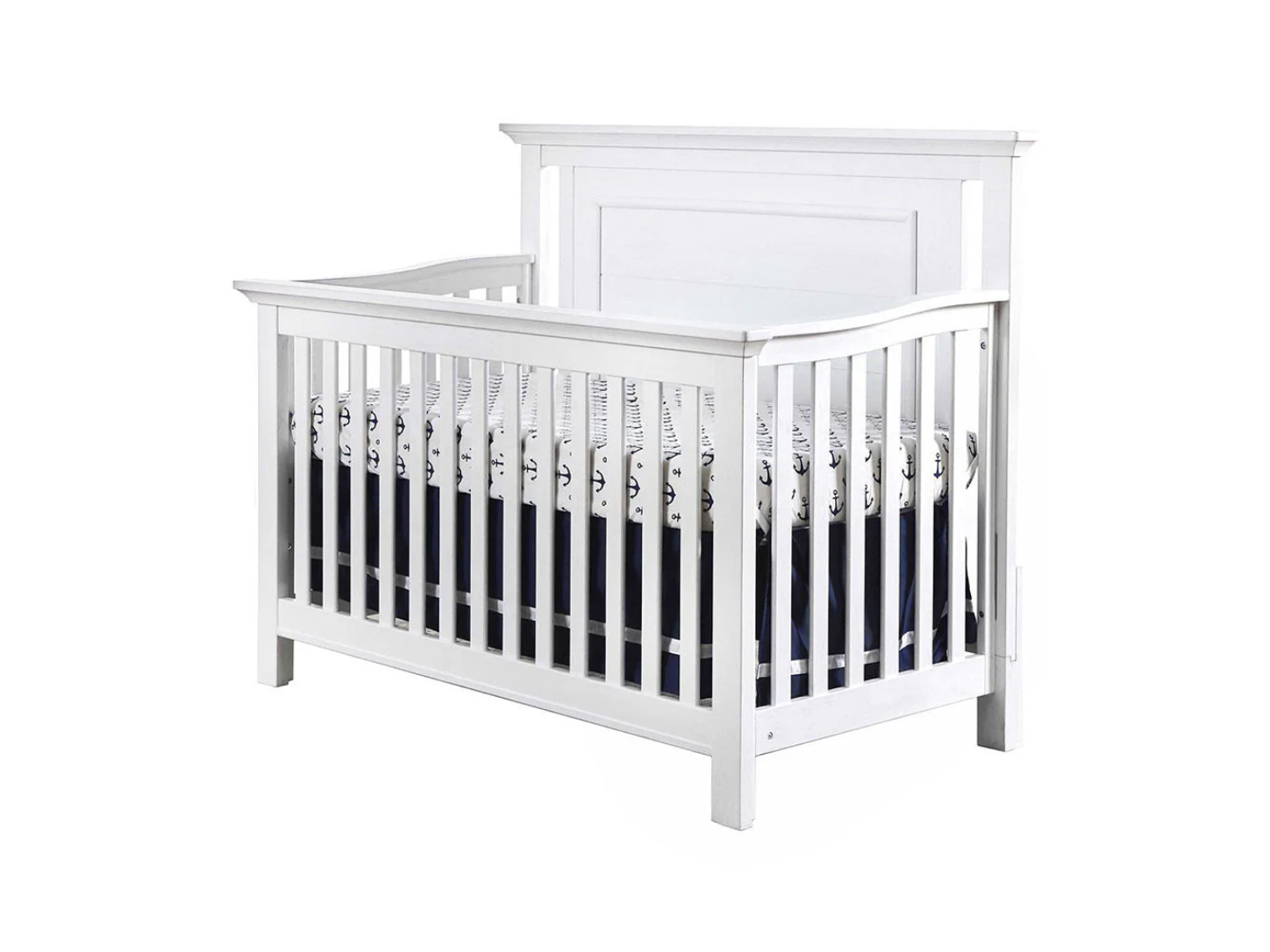 Color: White | Como Flat Top Crib