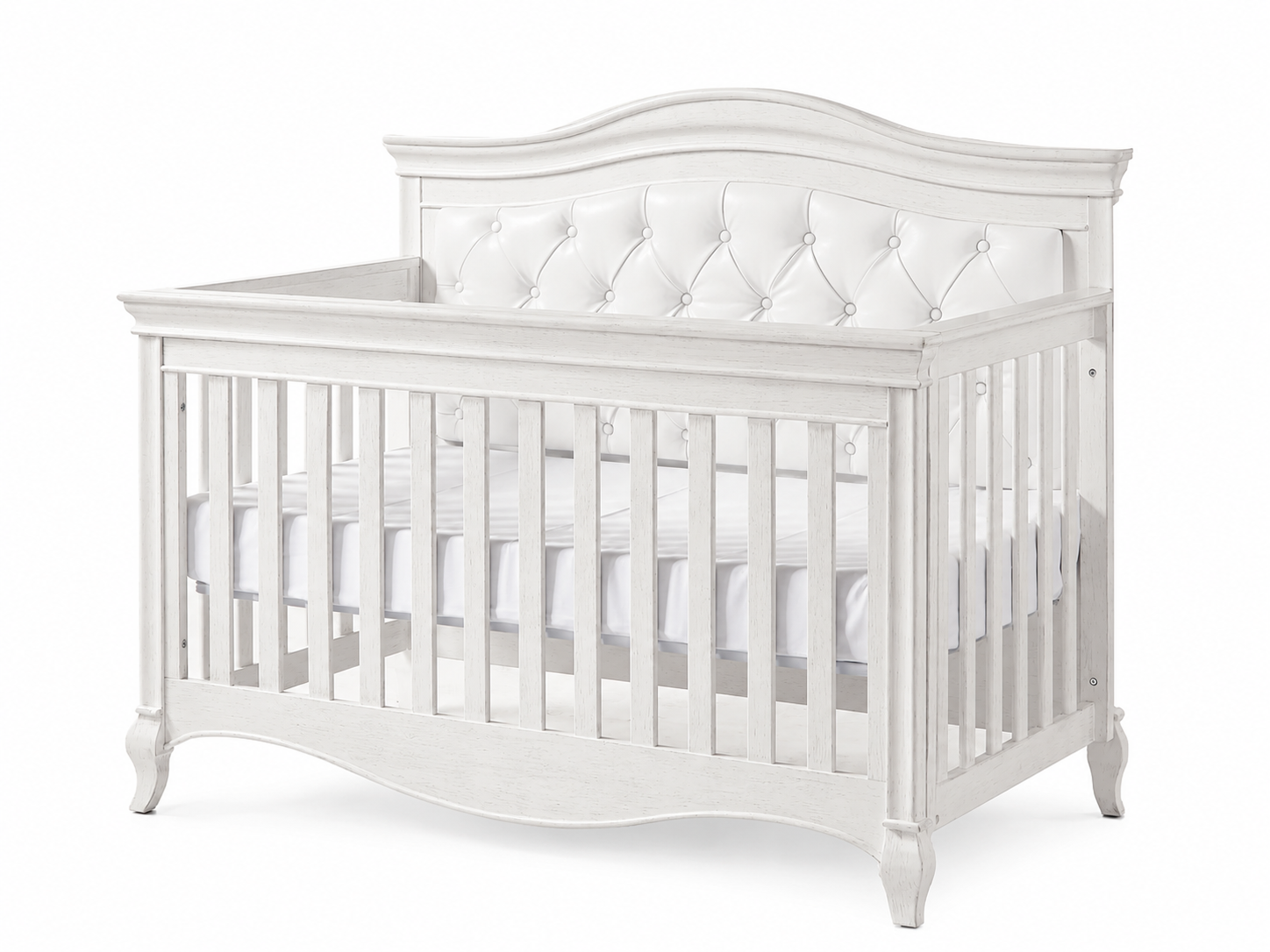 Diamante Forever Crib - White Vinyl Panel