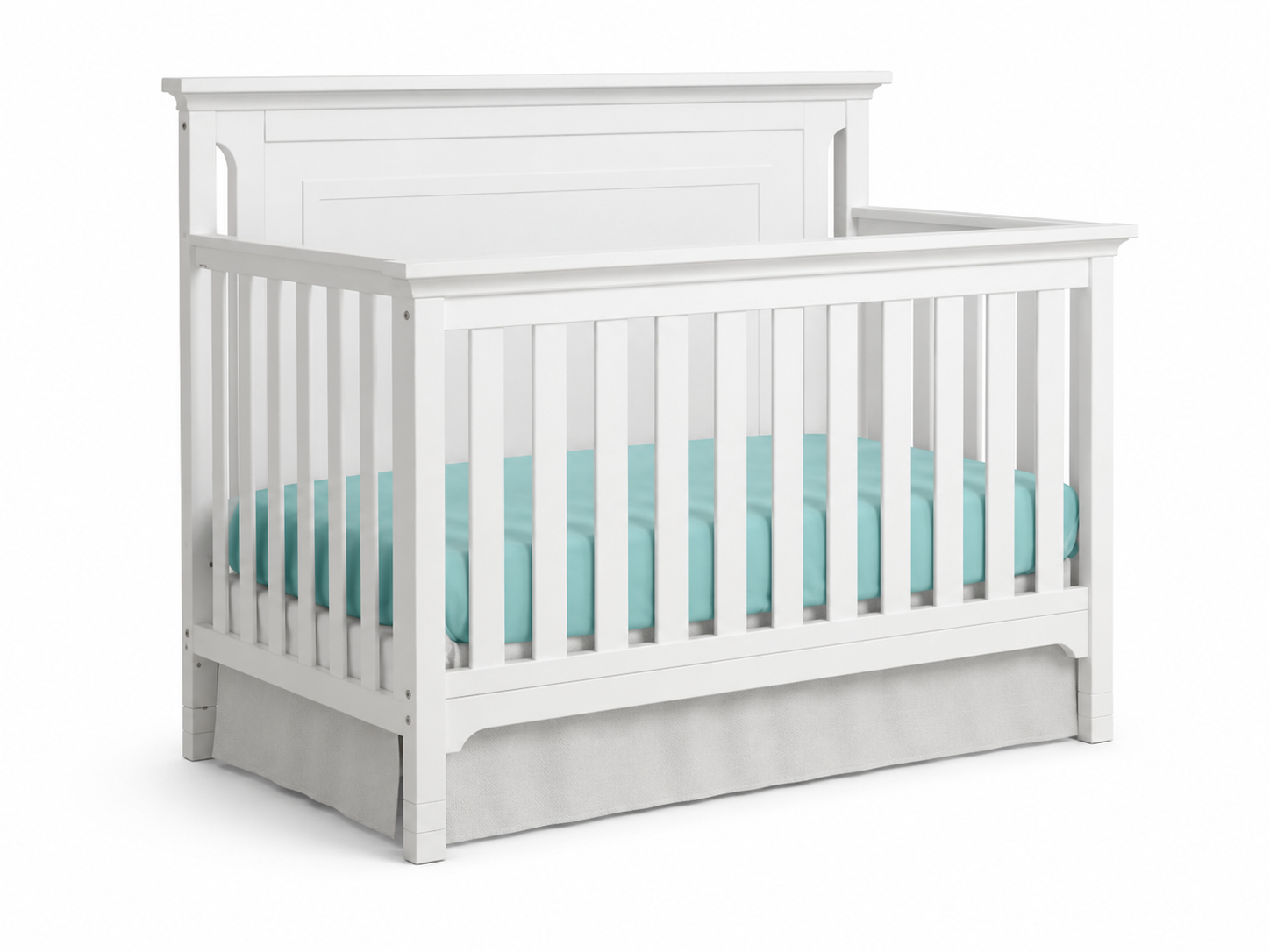Carino Convertible Crib in White finish