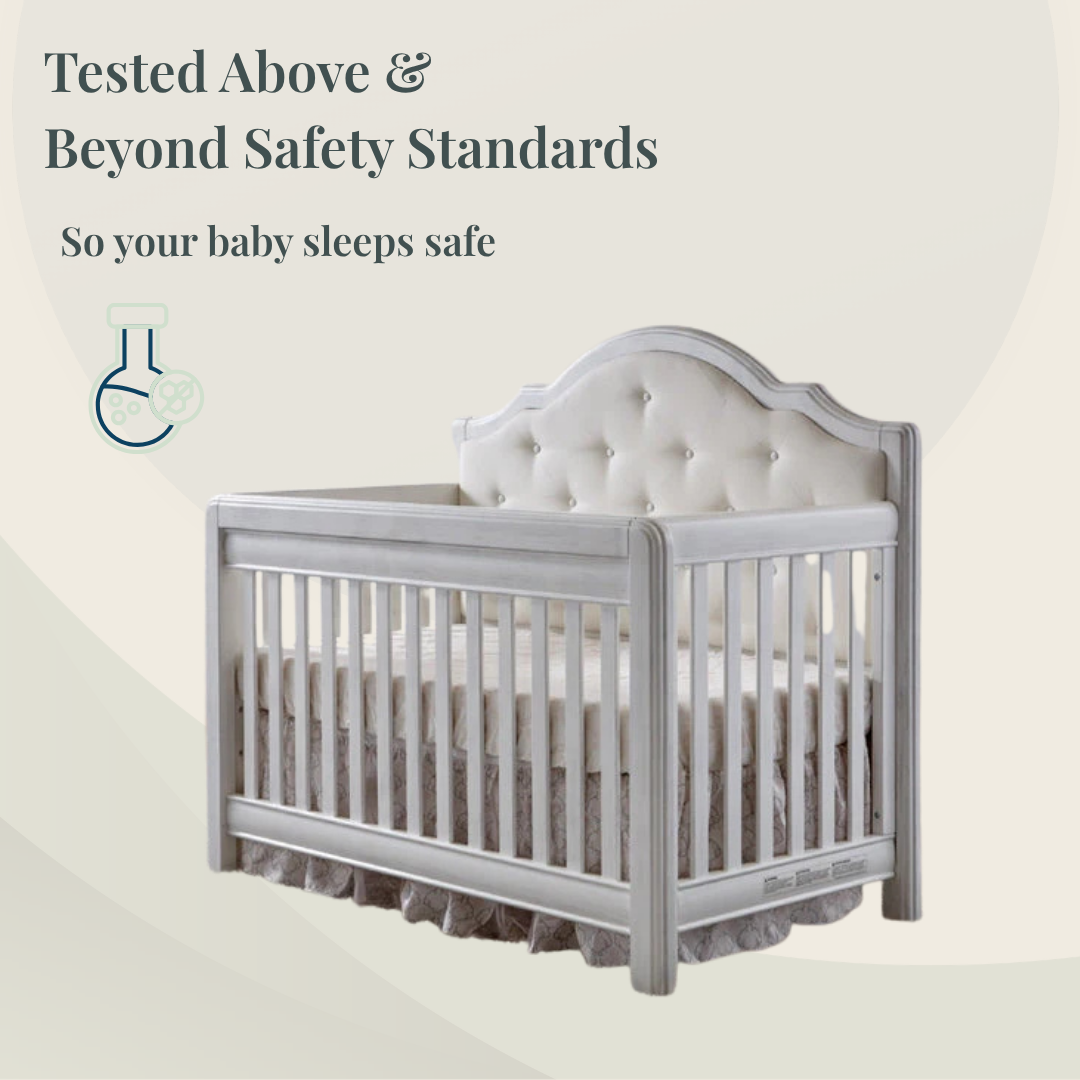 Cristallo Forever Crib with Fabric Panel