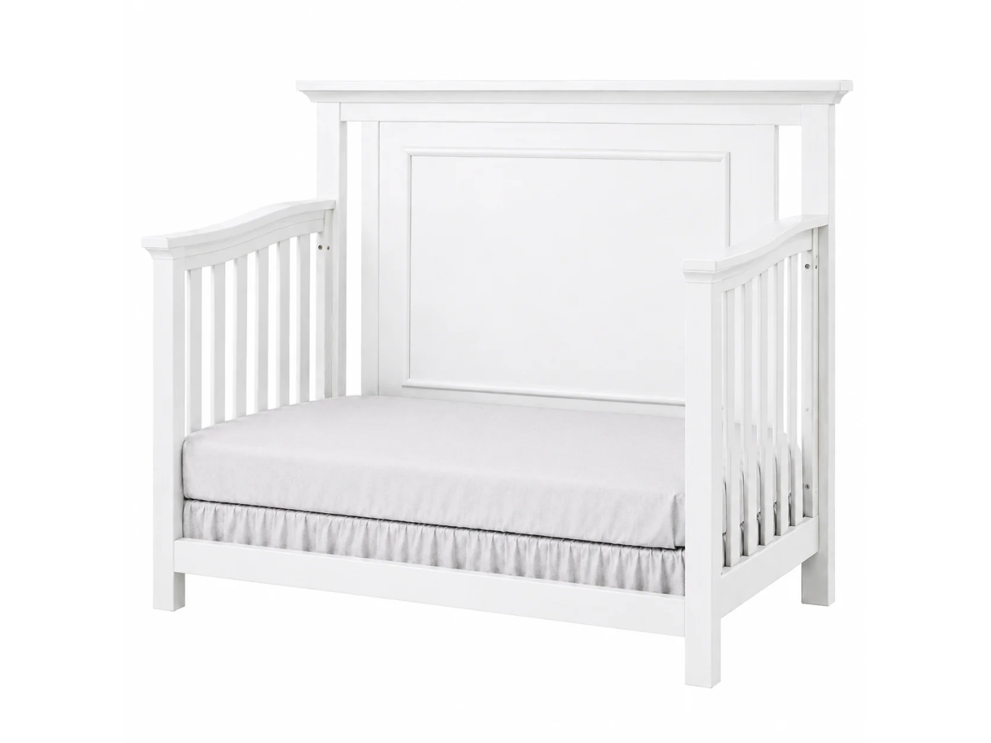 Color: White | Como Flat Top Crib
