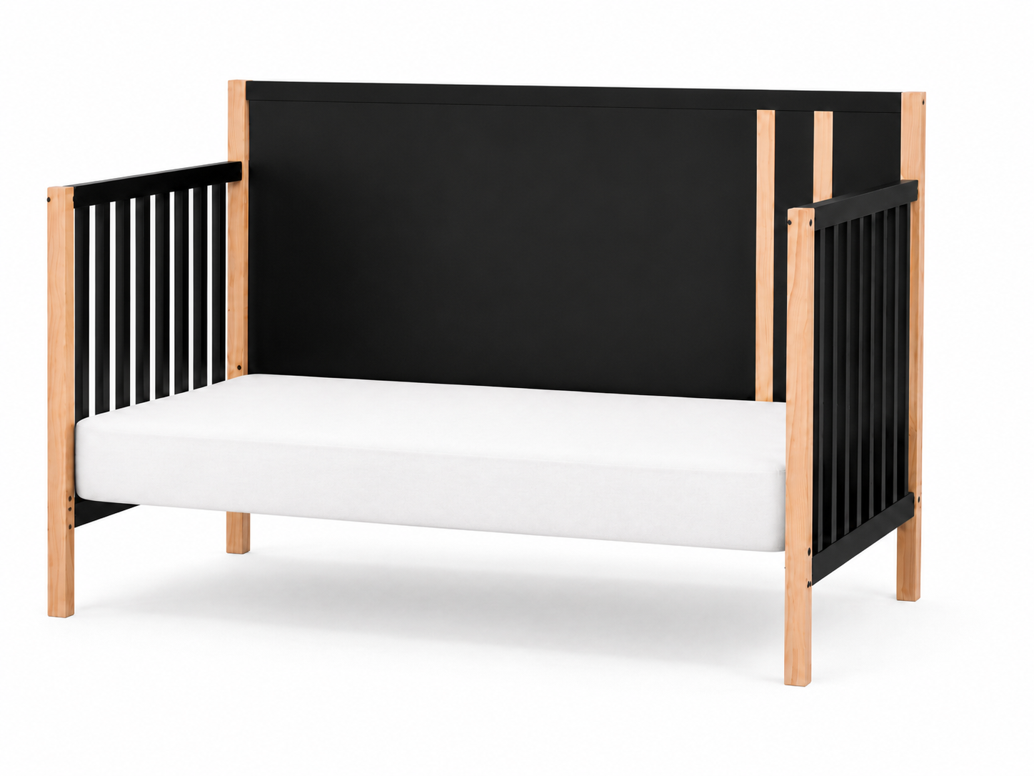 Dream On Me Soho Convertible Crib in Matte Black Vintage
