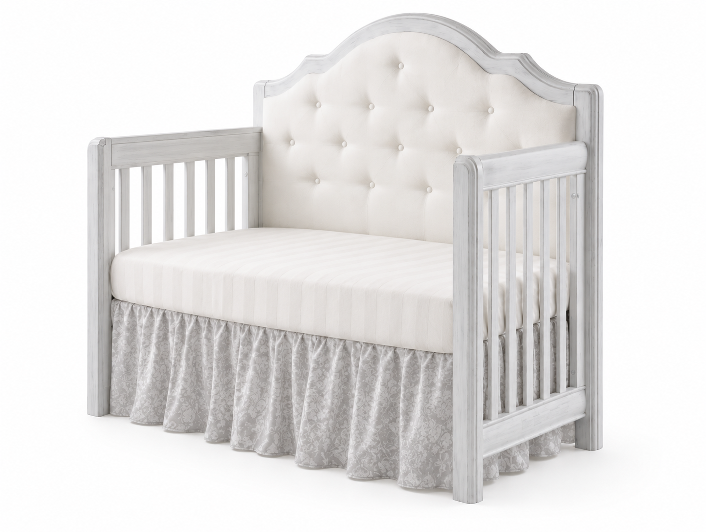Cristallo Forever Crib with Fabric Panel