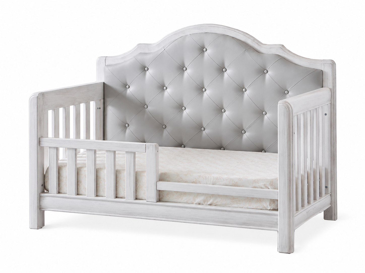 Cristallo Forever Crib with Grey Vinyl Panel