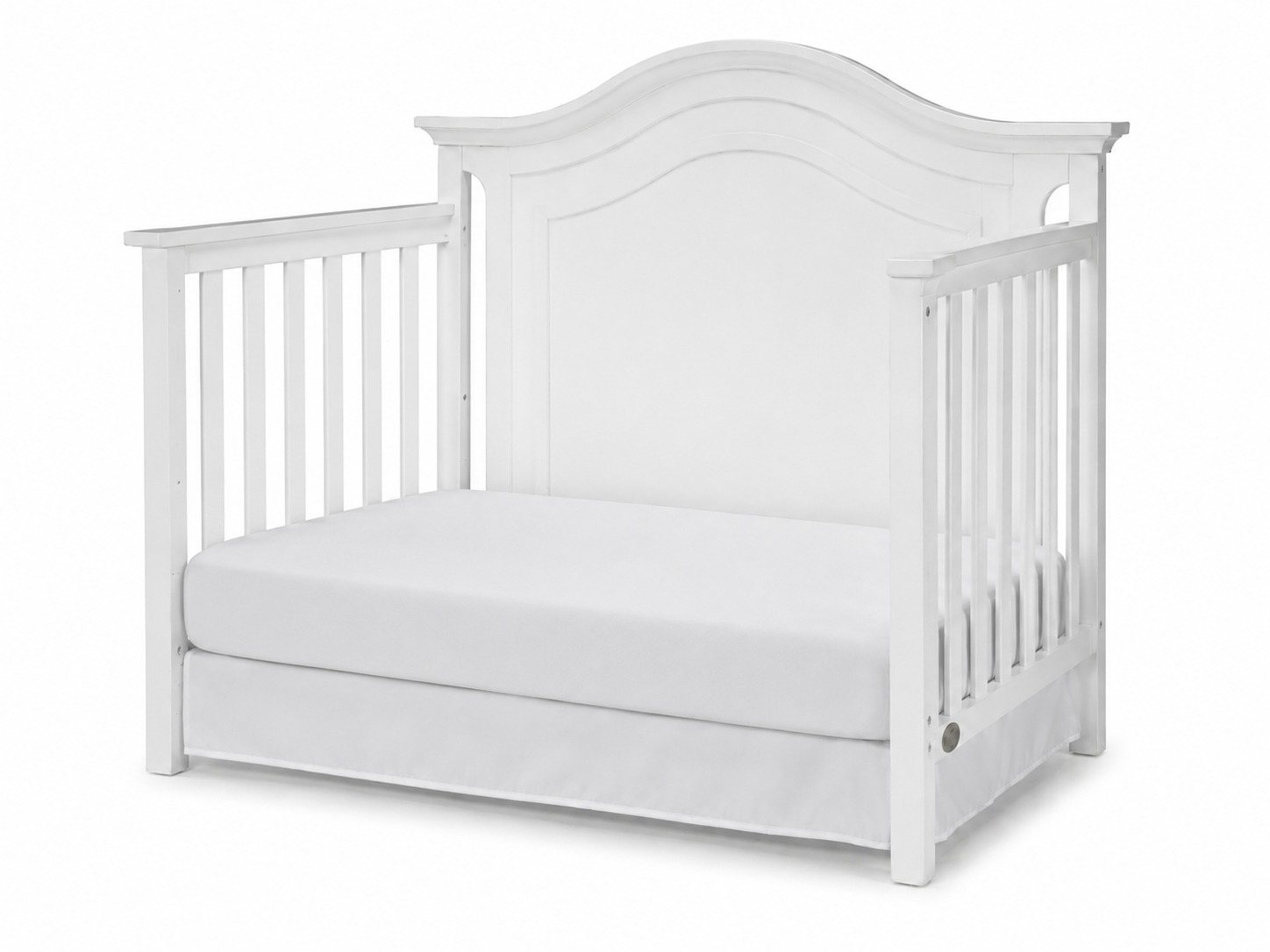 Color: White | Catania Convertible Crib in White Finish