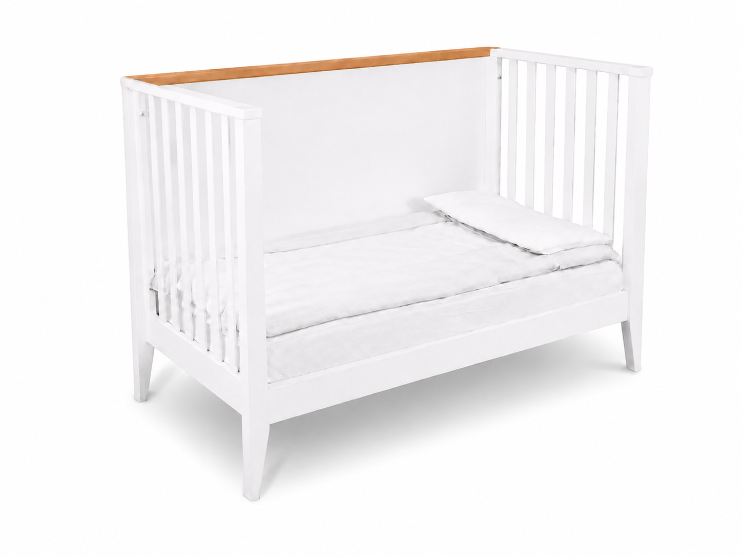 Color: White/Walnut | Botticelli Convertible Crib
