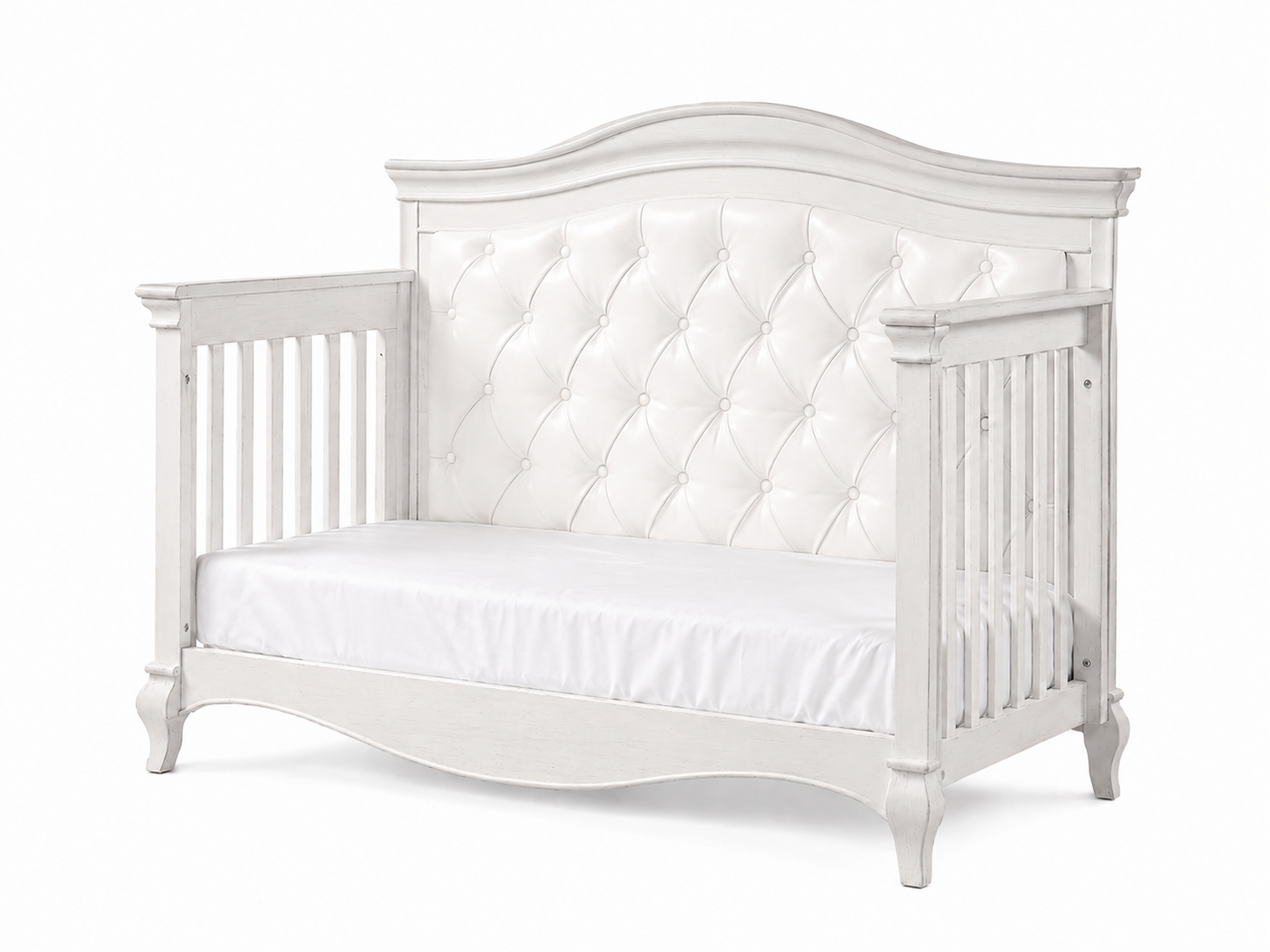 Diamante Forever Crib - White Vinyl Panel