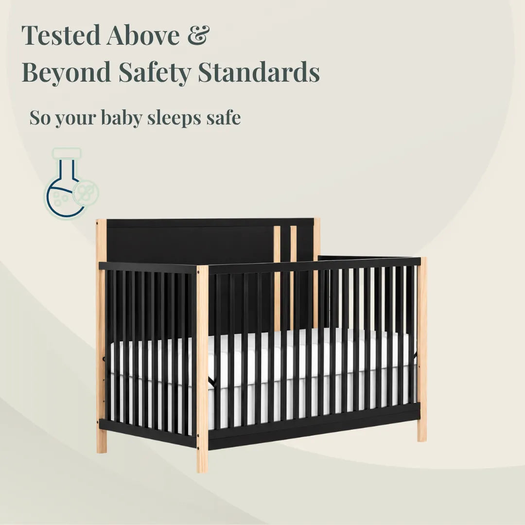 Color: Matte Black Vintage | Dream On Me Soho Convertible Crib in Matte Black Vintage