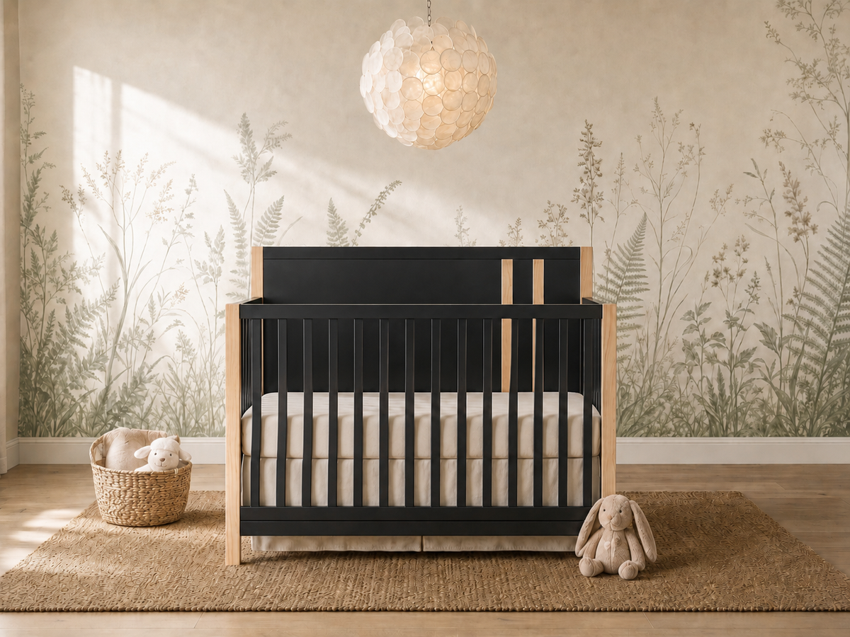 Color: Matte Black Vintage | Dream On Me Soho Convertible Crib in Matte Black Vintage