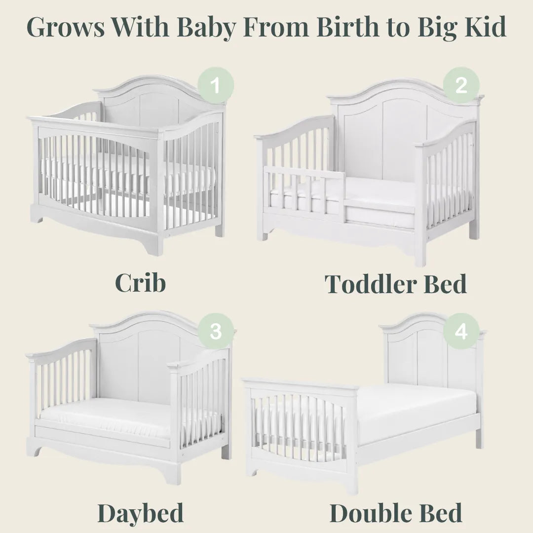 Color: Vintage White | Enna Forever Crib