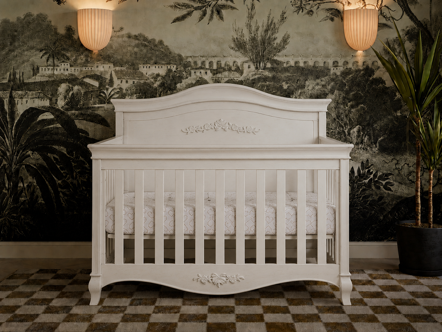 Diamante Forever Crib - Panel with Decor