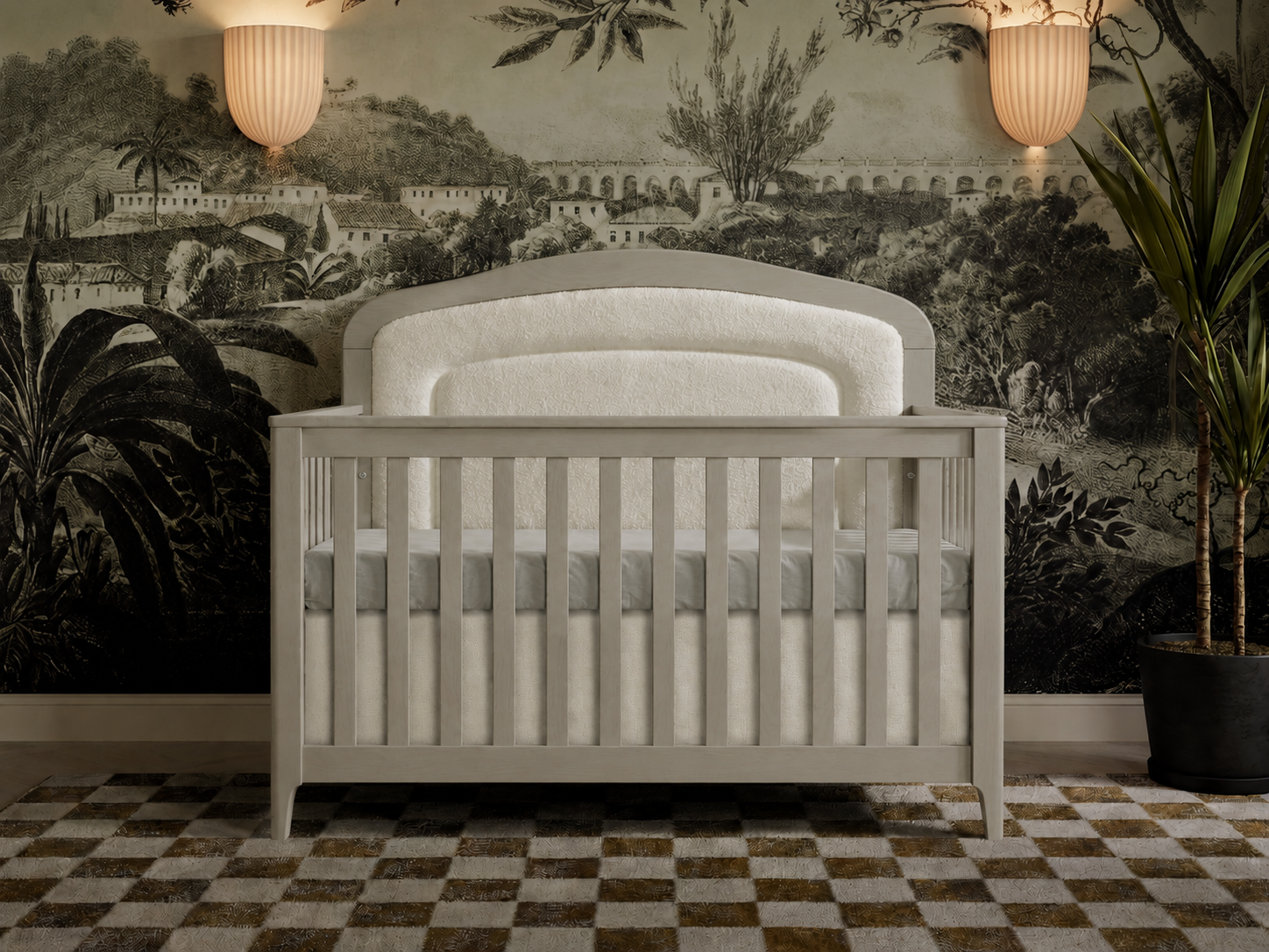 Color: Dove | Palo 5-in-1 Convertible Crib