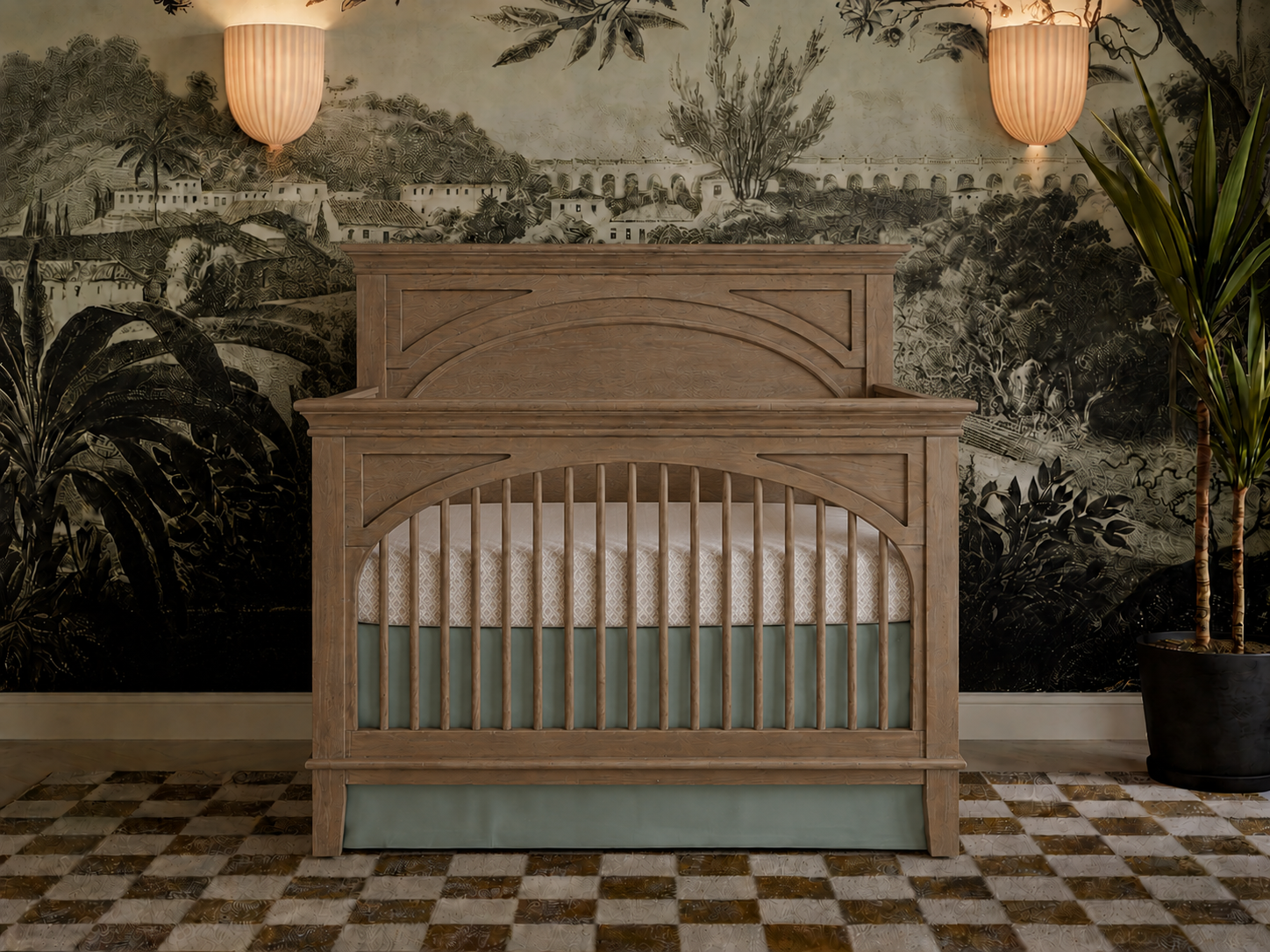 Color: Sand | Leland Convertible Crib