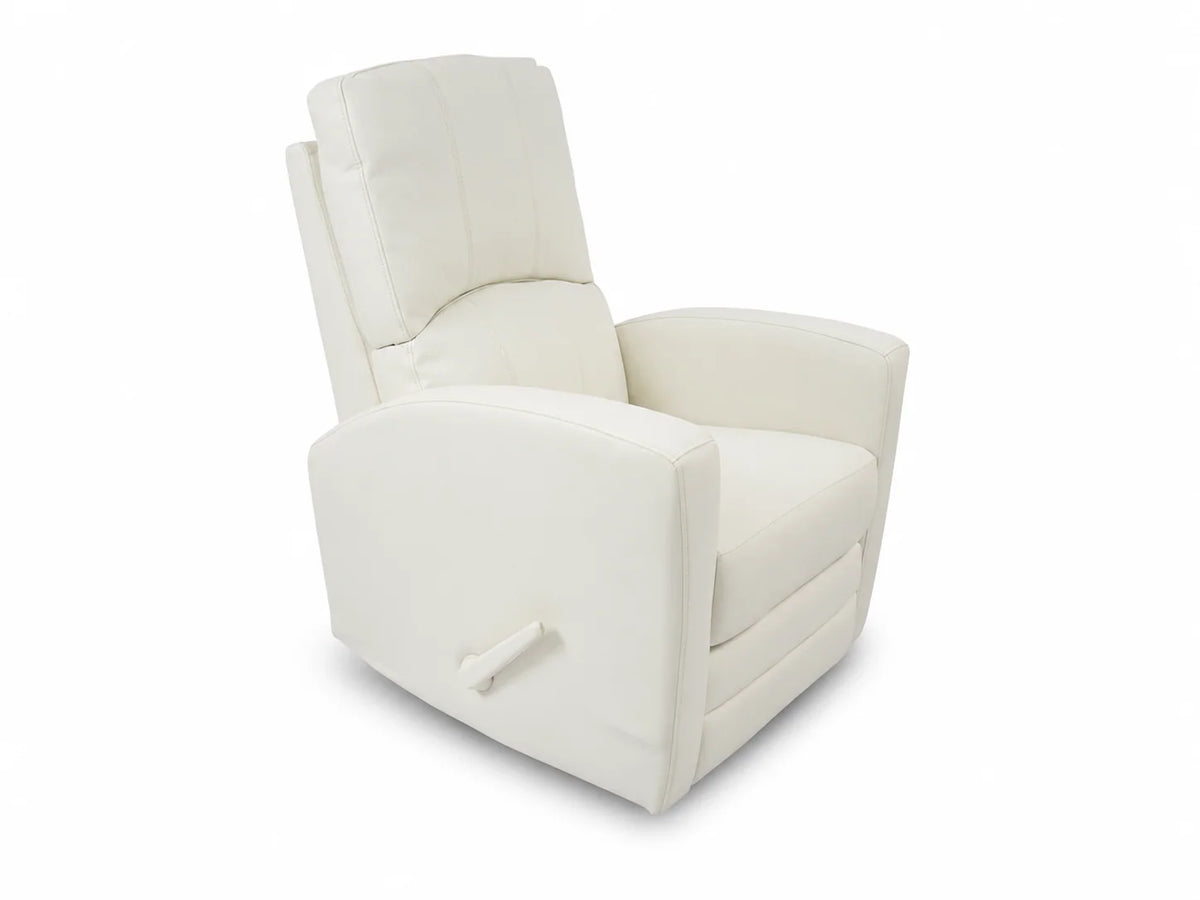 Color: White | Habana Swivel/Glider Recliner