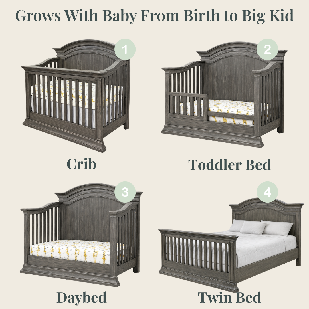 Color: Granite | Khloe Convertible Crib