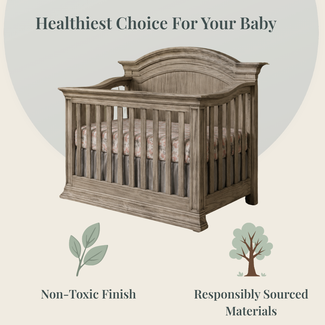 Color: Rustic White | Khloe Convertible Crib
