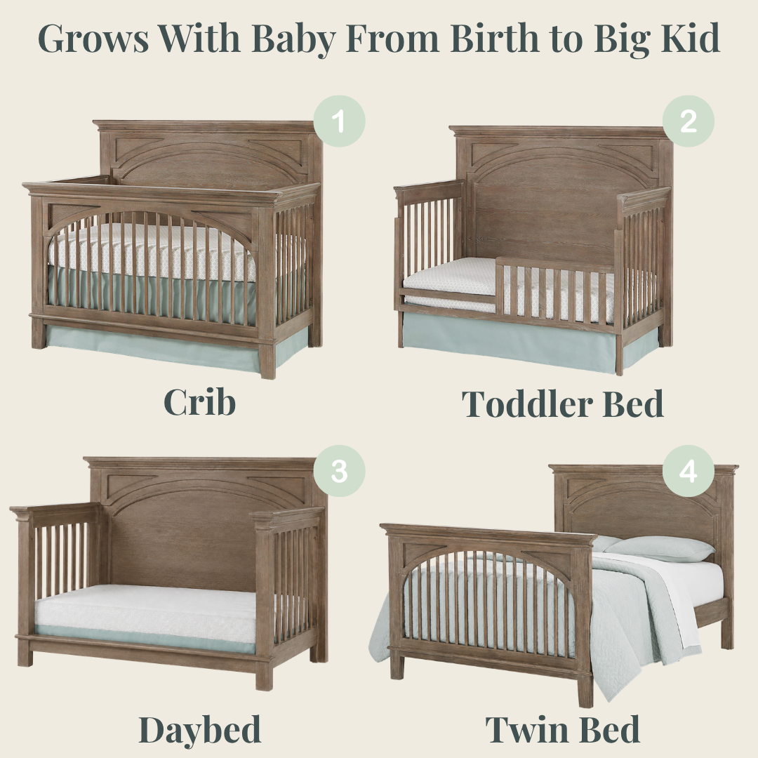 Color: Sand | Leland Convertible Crib