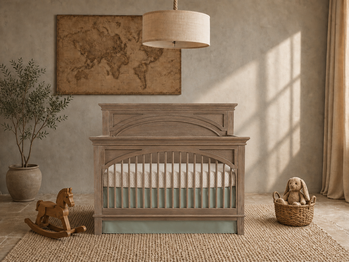 Color: Sand | Leland Convertible Crib
