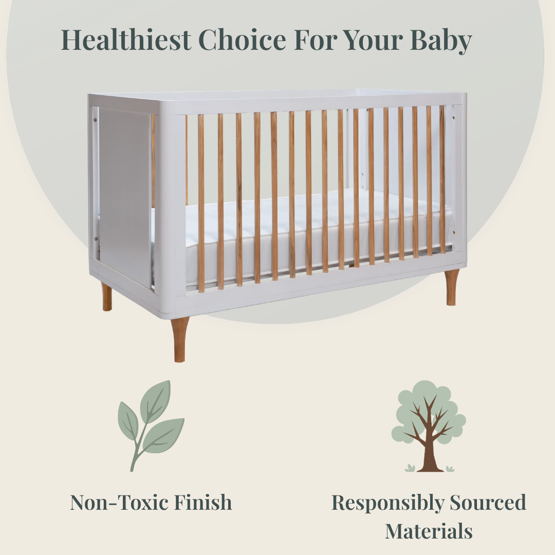 Color: White/Natural | Lollipop 4 in 1 convertible crib