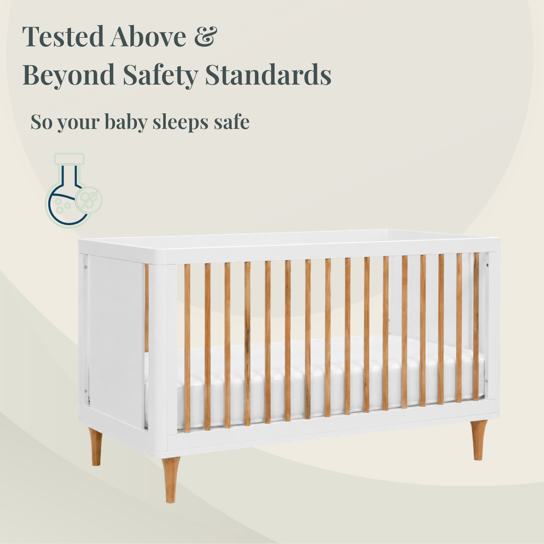 Color: White/Natural | Lollipop 4 in 1 convertible crib