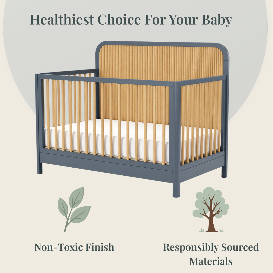Color: Graphite/Natural | Milano Crib