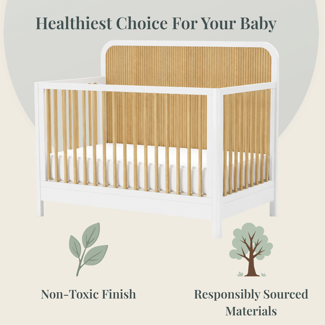 Color: White/Natural | Milano Crib