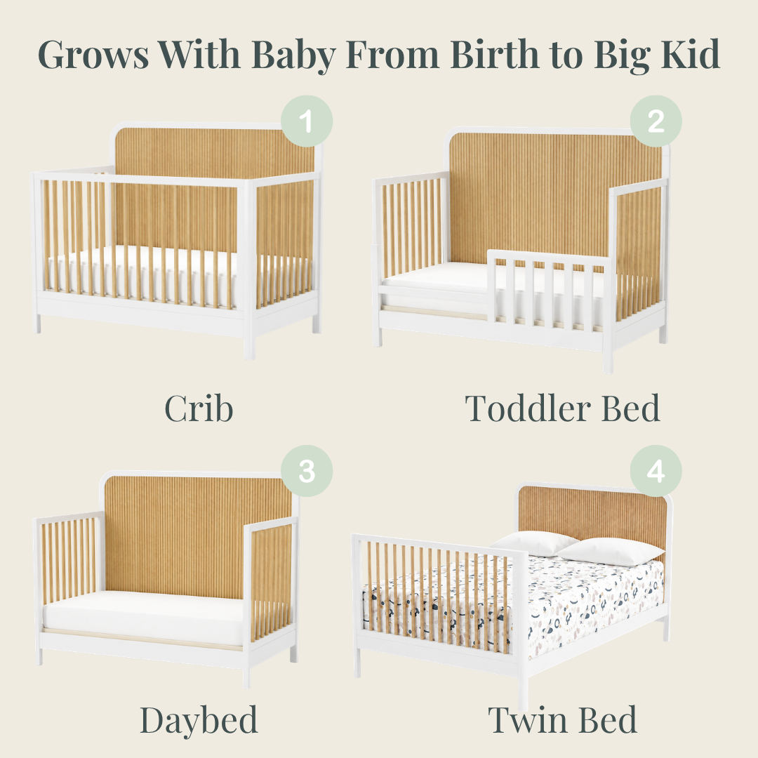 Color: White/Natural | Milano Crib