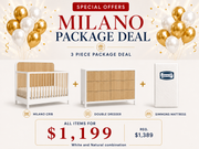 Milano White/Natural Package Deal