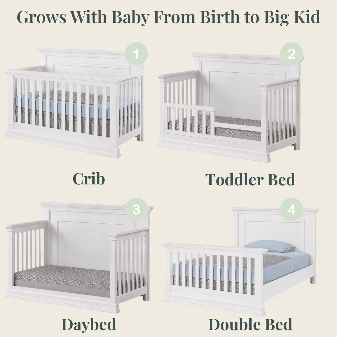 Color: White | Modena Forever Crib